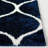 Geometric Power Loom Navy/White Area Rug-1741721522