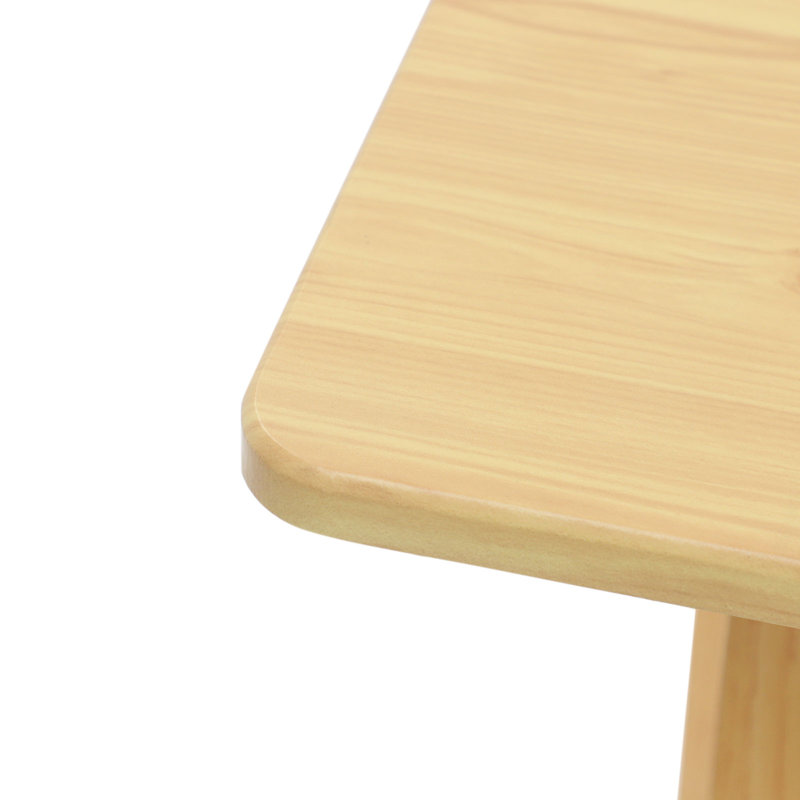 31.5" Wooden Standing Folding Table, Natural, 29.52" H x 39.3" W x 19.29" D