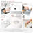 Stylish Undermount 30" Single Bowl White Composite Granite Apron Kitchen Sink-81172336