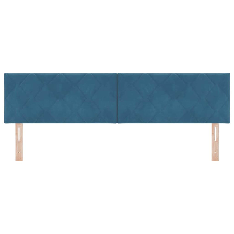  Fabric Headboard, DE Size - 180 x 220 cm, Dark Blue