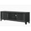 Meuble télé en bois avec console multimédia et tablettes ouvertes-1279041117