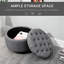 Repose-pieds rond avec repose-pieds en tissu