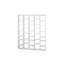 Susitna 224 cm H x 182 cm W Geometric Bookcase-10273796