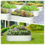 Lit de jardin surélevé blanc 2 pièces 4,5 x 2 x 1 pi avec jardinière surélevée et base ouverte-332024834