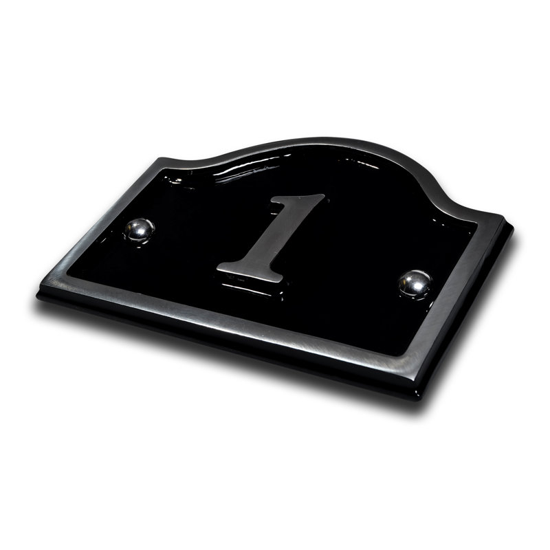 Jaclynn 11.5cm H Reflective Metal House Number, 1