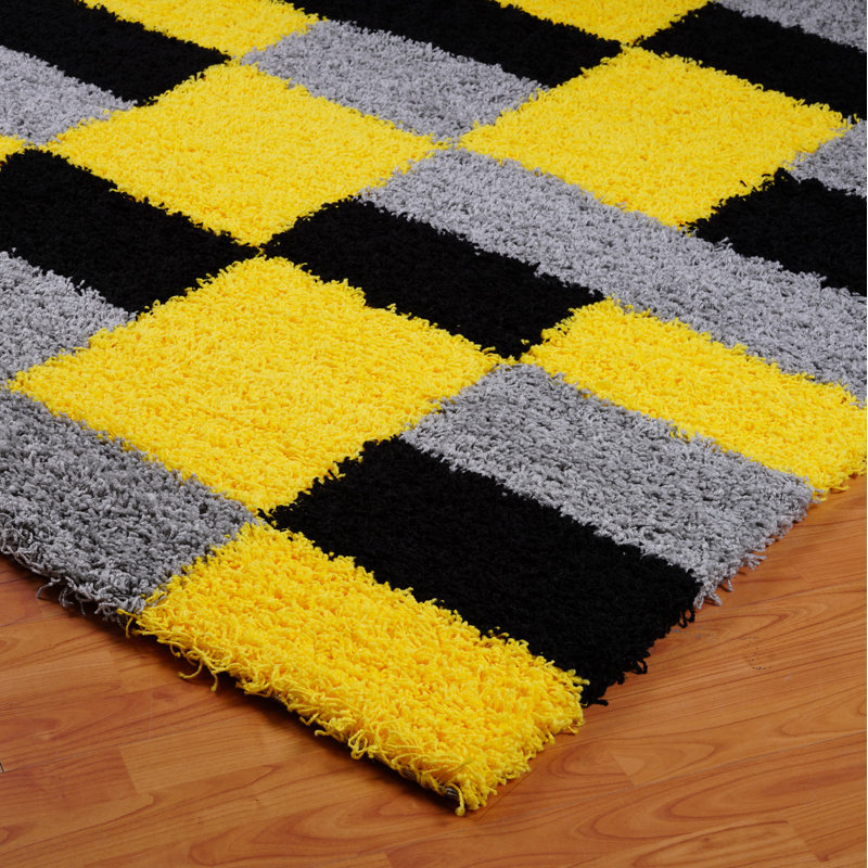 Margot Geometric Shag Area Rug, Rectangle 120 x 170cm