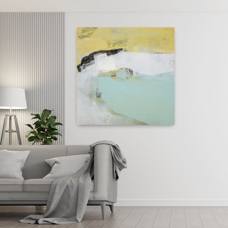 «In The Shallows», art contemporain abstrait, H 48 po x l 48 po