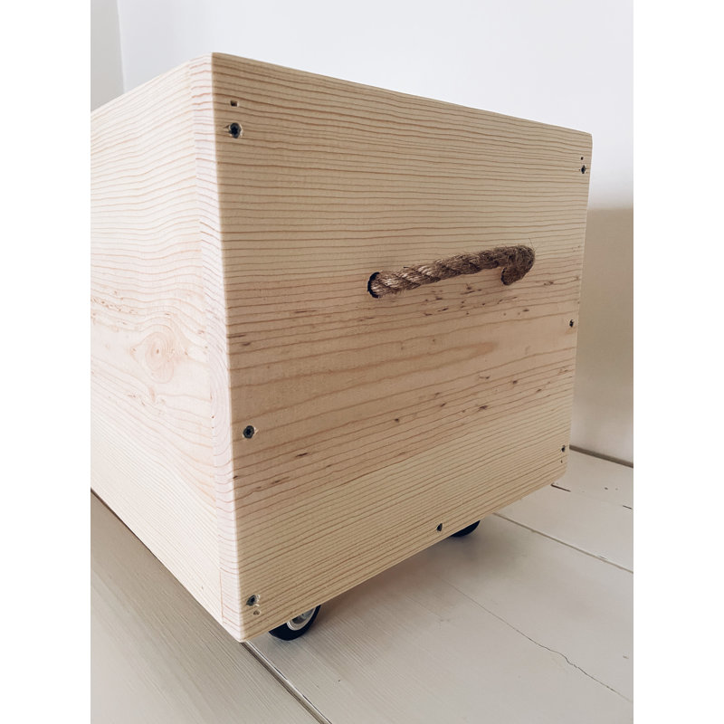 Addielynn Customizable Solid Wood Storage Box, Yes