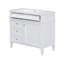 Meuble-lavabo 36 po avec lavabo supérieur, meuble-lavabo moderne avec 2 tiroirs et tiroir escamotable, meuble-lavabo simple-1412171236-1412171226