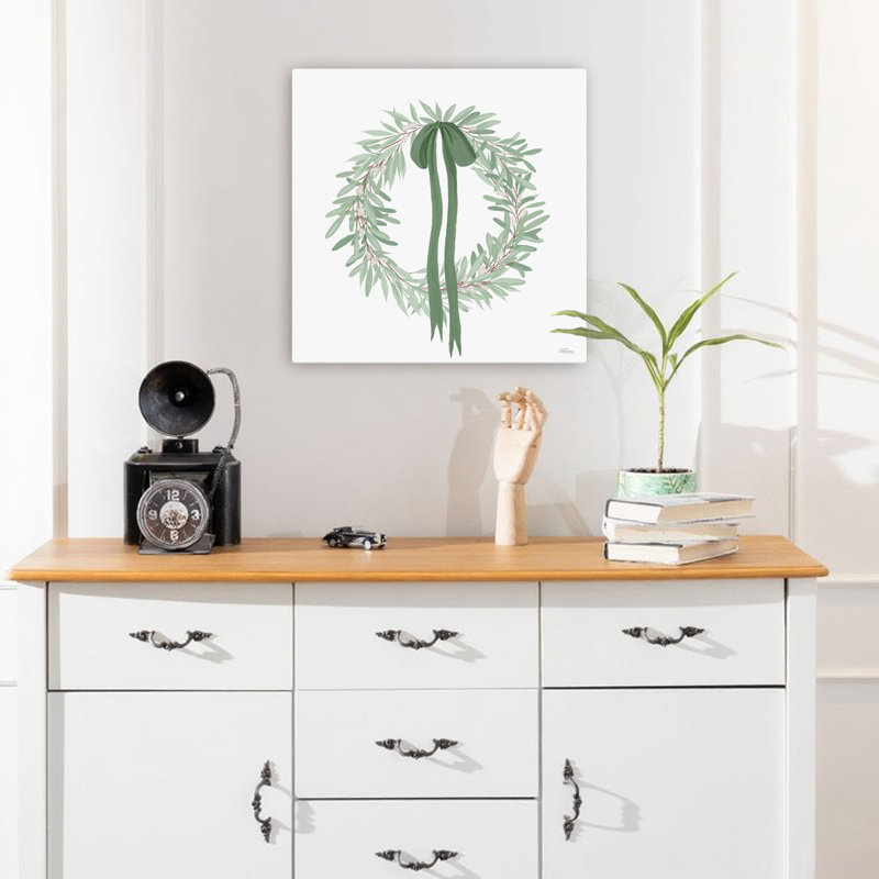 Couronne d'eucalyptus, art contemporain, H 18 po x l 18 po