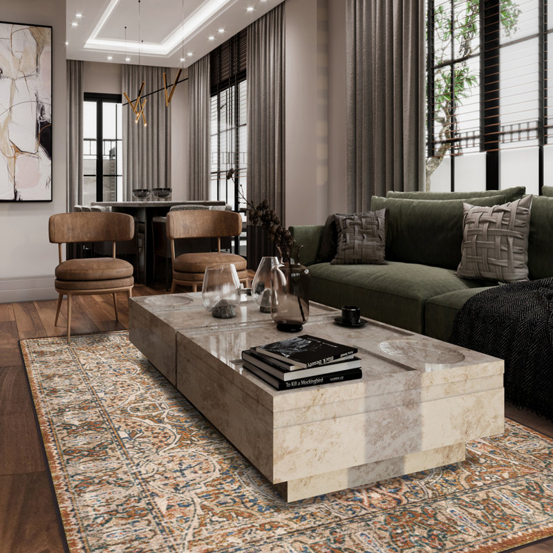 Mirtha Premium EnduraStran Nylon Distressed Rug, Runner 2'1" x 7'8"
