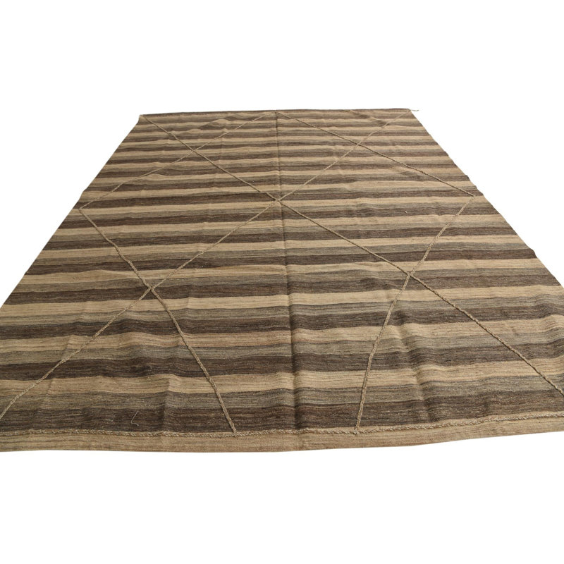 Tapis brun clair et brun Ottilie