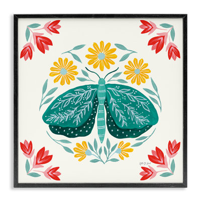  «Green Folk Butterfly», art numérique par yvette St. Amant