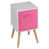 White/Dark Pink/White selected