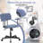 23'' Lamb Wool Armrest Task Chair - Adjustable Swivel with Tufted Back-194758911-194758900