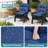 Navy Blue Outdoor 4'' Adirondack Chair Seat Cushion, Two-Piece Set-232415634