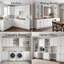 Armoire murale moderne en bouleau blanc moderne avec portes à cadre étroit et quincaillerie à fermeture en douceur pour les cuisines et les espaces polyvalents-122739918-122739920