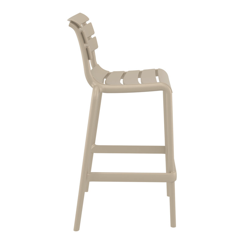 Tabouret de comptoir d'extérieur Ruta, 29.50", Taupe