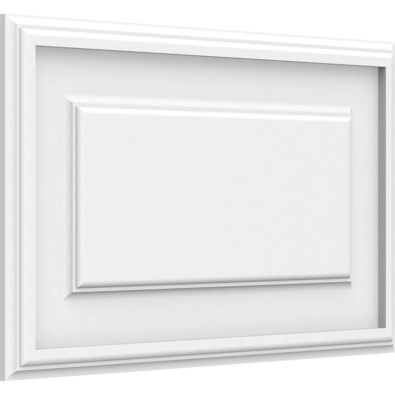 Panneau mural surélevé en PVC blanc Legacy, H 12 po x l 20 po x P 0,63 po