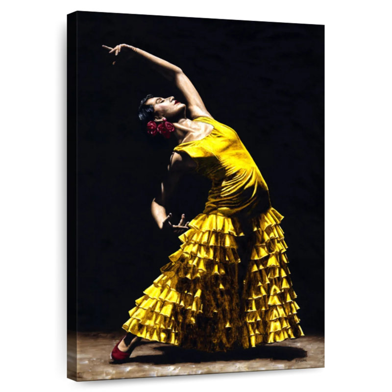 Enn Un Momento Intenso Del Flamenco, H 45 po x l 30 po