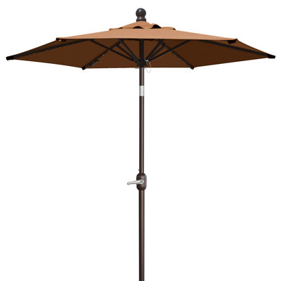 Parasol à DEL incliné pour l'extérieur