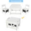Garikoitz Kids 3 Piece Rectangular Arts And Crafts Table and Chair Set