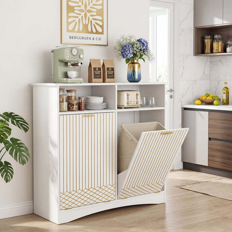 40" W Sideboard Cabinet with 2 Shelves and 2 Door