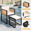 Ensemble de patio 18 pièces en bois d'acacia avec coussins - salle à manger pour 8 personnes-734745237