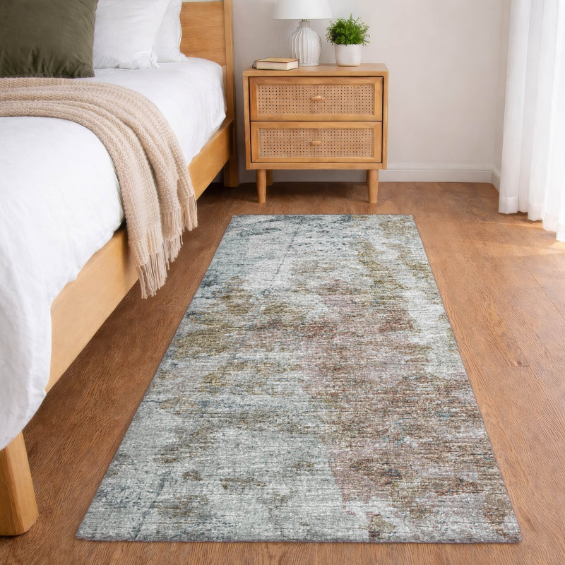 Premium Machine Washable Dream Shag ADS68 Soft Abstract Rug, Multi, 2'3" x 7'6" Runner