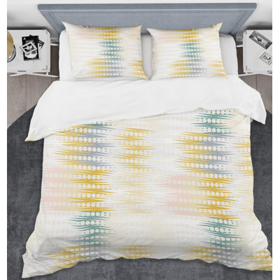  Ensemble de housse de couette rétro Abstract Mid-Century Mid-Century