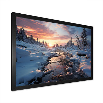 «Buckhalter Frozen Wilderness Winter Landscape II», reproduction sur toile