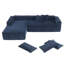 Canapé-lit modulaire en chenille 2 pièces avec méridienne de 111,5 po Amariee-14470973