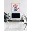 Impression encadrée « American Flag handprint »-51961038