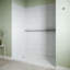 Rideau de douche en alcôve à col de cygne blanc 4 pièces L 36 po x l 60 po x H 76 po Streamline DSH-1900-217