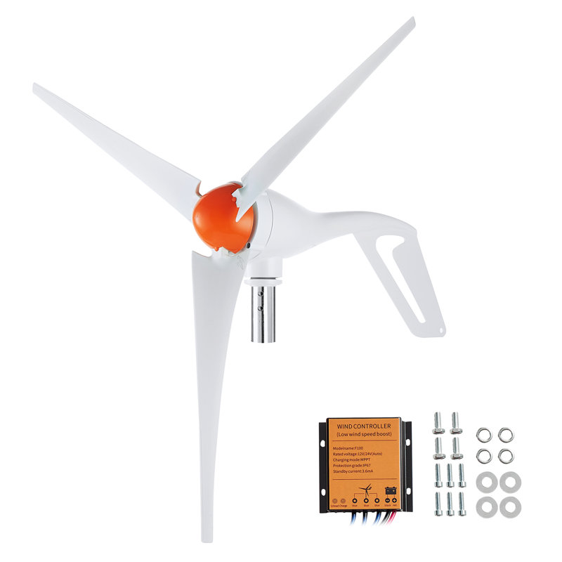 Générateur d'éolienne 500W, kit d'éolienne 24V