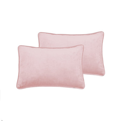 Coussin décoratif en velours réversible