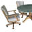 Kathaleya Classic Upholstered Arm Chair in White