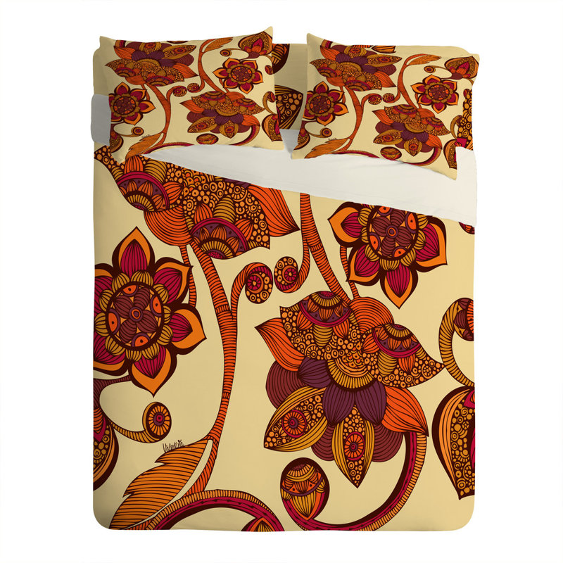 Taie d’oreiller à fleurs boho, Très grand