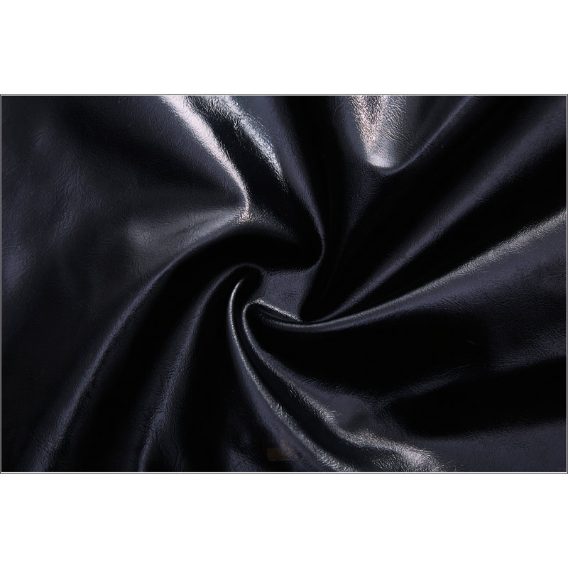 Chesterfield Sofa, Black Faux Leather