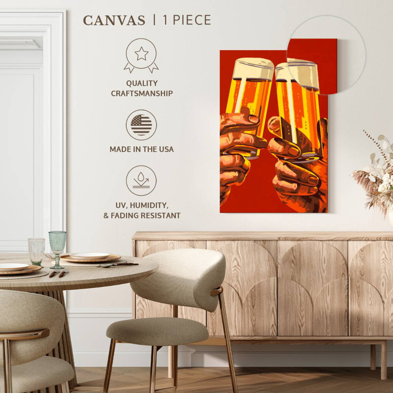 Beer Toast, 30" H x 20" W