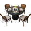 47.24" Round Pedestal Dining Table-1497971094
