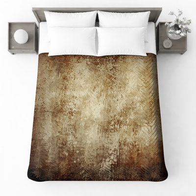 Distressed Grunge Texture Quilted Bedspread All Sizes