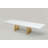 Roma White Gold Dining Table