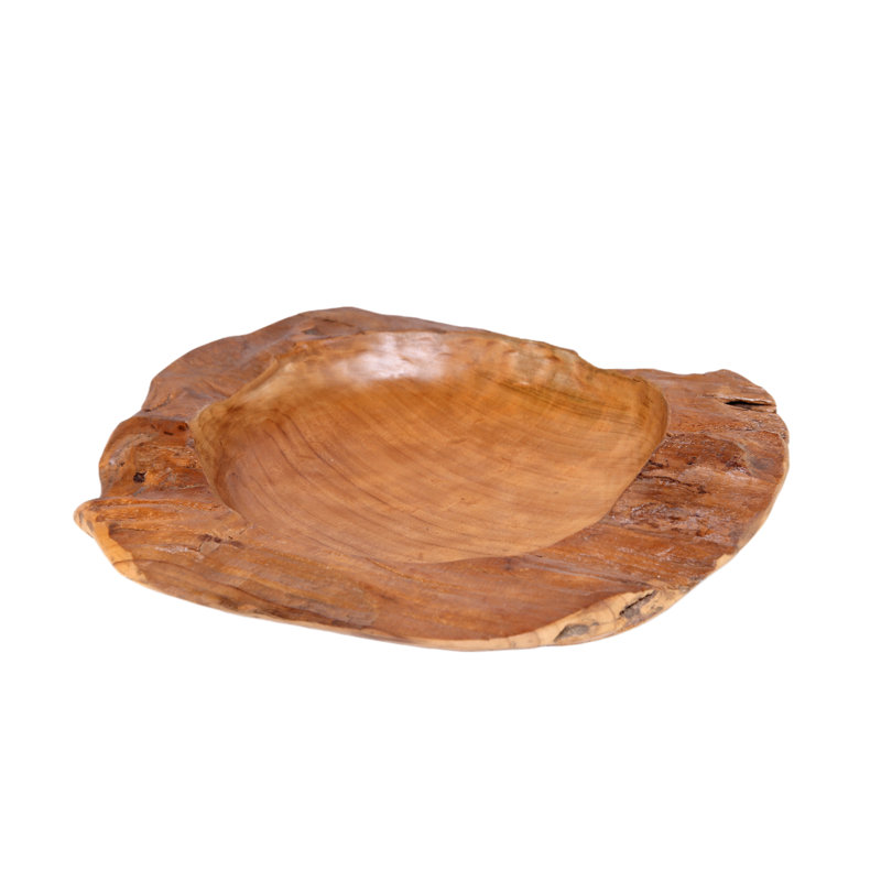 Solid Wood Decorative Bowl
