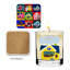  Family - Ensemble de bougies et sous-verres en bois de santal orange