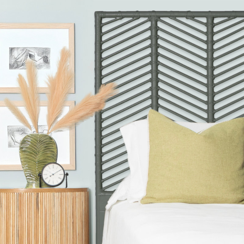 Liam Headboard, Evergreen, Double