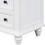 Armoire Ustyle 3 en blanc - table de bout avec plateau coulissant pour plus de commodité Le bois massif améliore l'organisation de la maison-868276848