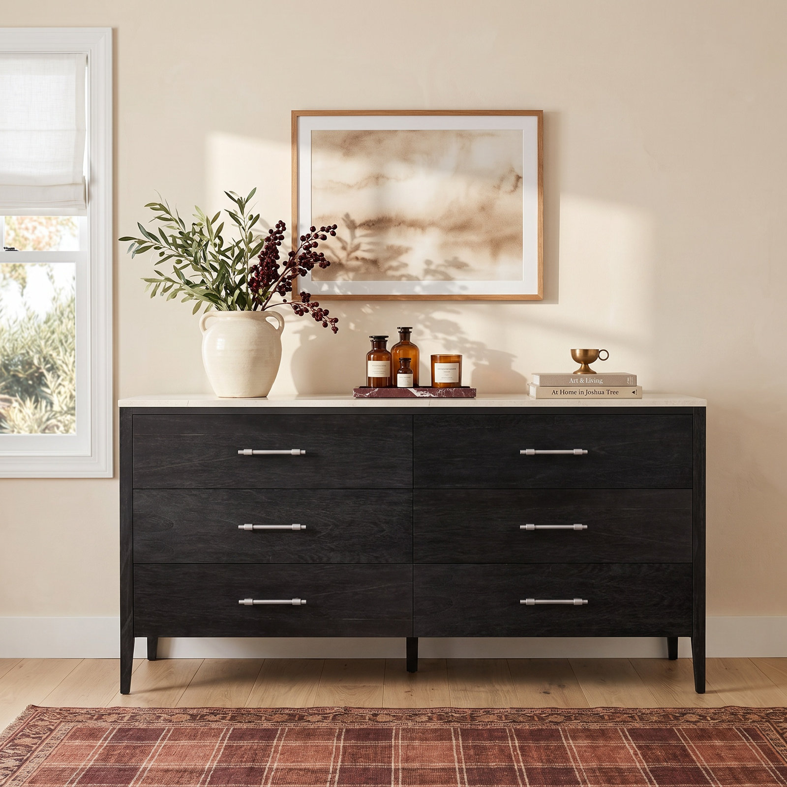 Isa 64" Double Dresser, Black