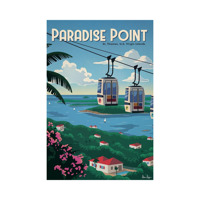 Paradise Point - Wrapped Canvas Print, 152.5 cm H x 101.5 cm W