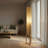 Latia OAK FLOOR LAMP WITH CYLINDRICAL PAPER RATTAN SHADE